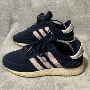 Adidas Iniki Runner Collegiate Mens Sneakers 9 Navy White Brass Eglets  BB2092